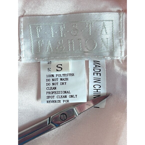 Fiesta Fashion Prom Small Peach Sequence‎ Knee High Sleeveless Flare Dress - Picture 6 of 9